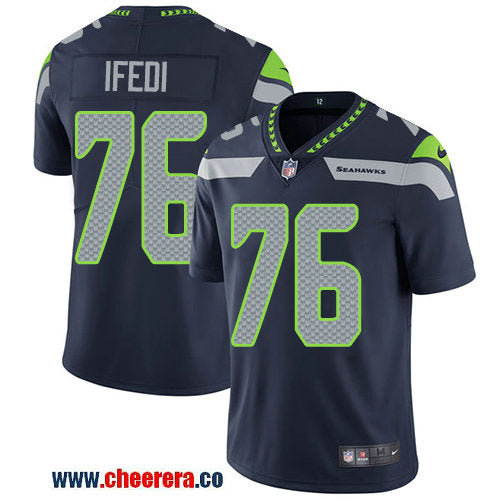 Nike Germain Ifedi Seattle Seahawks blue Vapor jersey