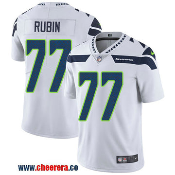 Nike Ahtyba Rubin Seattle Seahawks white Vapor jersey