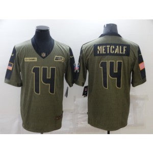 Nike Seattle Seahawks olive Salute To Service jersey