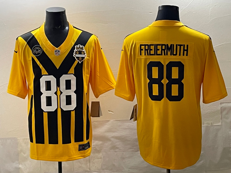 Nike Pittsburgh Steelers yellow Throwback jersey