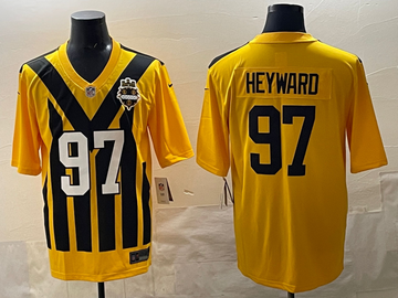 Nike Pittsburgh Steelers yellow Throwback jersey