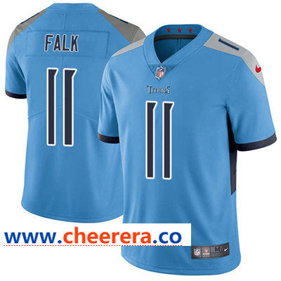 Nike Luke Falk Tennessee Titans blue Vapor jersey