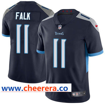 Nike Luke Falk Tennessee Titans navy Vapor jersey