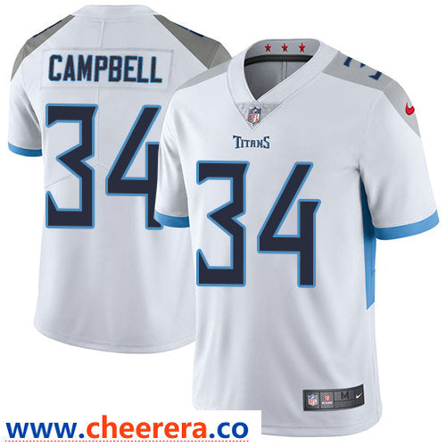 Nike Earl Campbell Tennessee Titans white Vapor jersey
