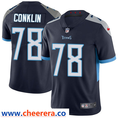Nike Jack Conklin Tennessee Titans navy Vapor jersey