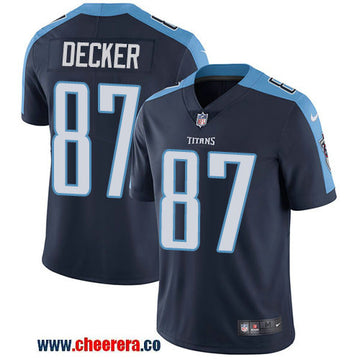 Nike Eric Decker Tennessee Titans navy Vapor jersey