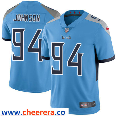 Nike Austin Johnson Tennessee Titans blue Vapor jersey