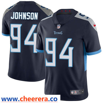 Nike Austin Johnson Tennessee Titans navy Vapor jersey