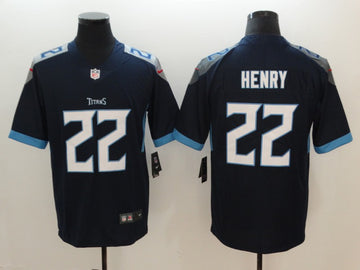 Nike Derrick Henry Tennessee Titans navy Vapor jersey
