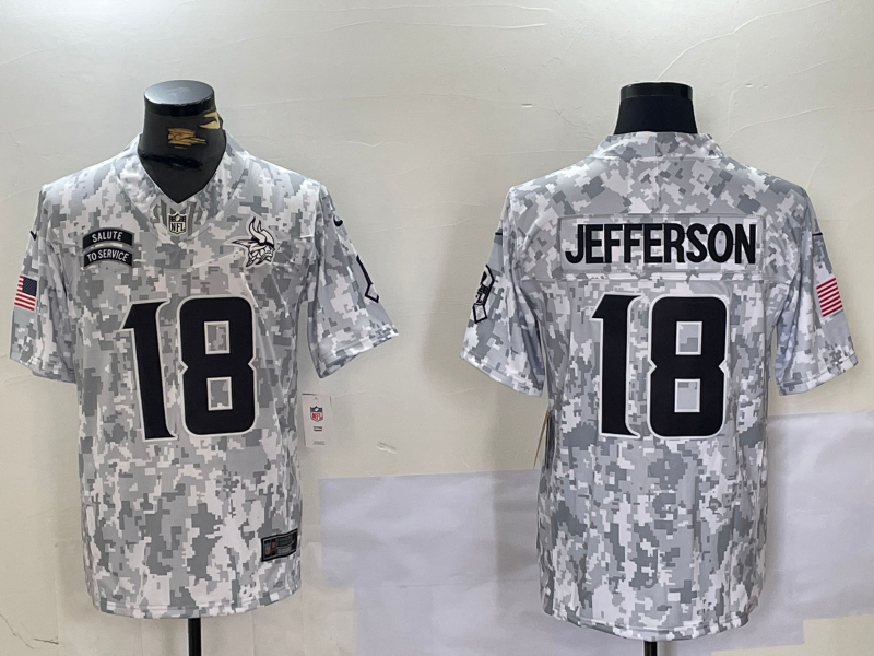Nike Minnesota Vikings camo Salute To Service jersey