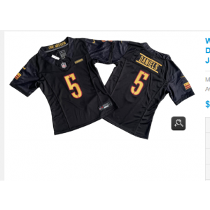Nike Washington Commanders black Vapor jersey
