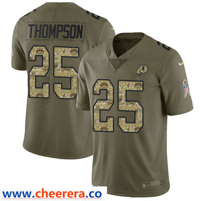 Nike Chris Thompson Washington Commanders olive Salute To Service jersey