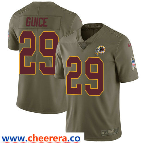 Nike Derrius Guice Washington Commanders olive Salute To Service jersey