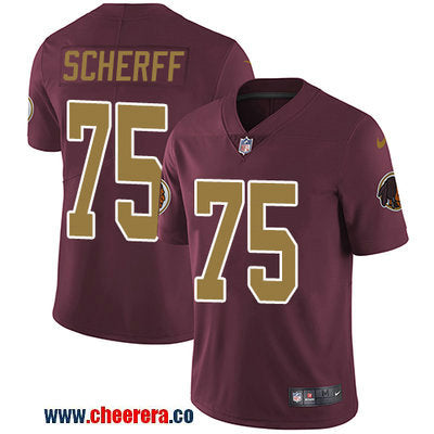 Nike Brandon Scherff Washington Commanders burgundy Vapor jersey