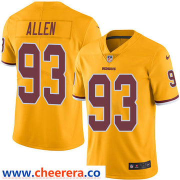 Nike Jonathan Allen Washington Commanders gold Limited jersey