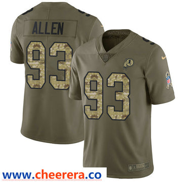 Nike Jonathan Allen Washington Commanders olive Salute To Service jersey