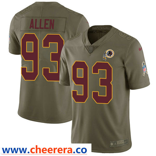 Nike Jonathan Allen Washington Commanders olive Salute To Service jersey