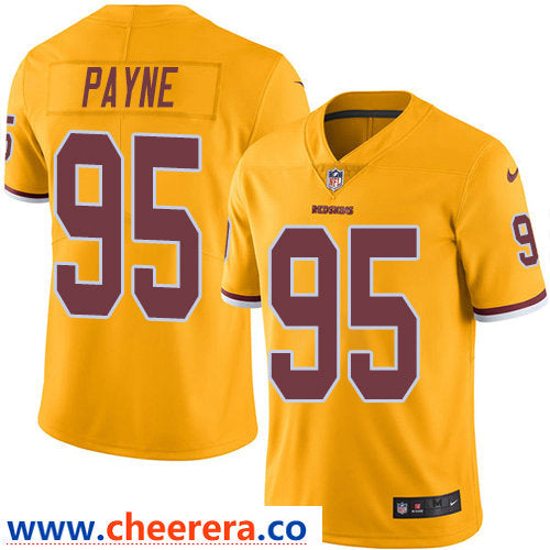 Nike Da'Ron Payne Washington Commanders gold Limited jersey
