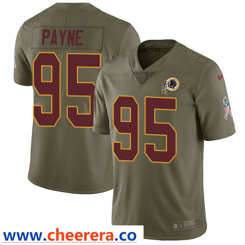 Nike Da'Ron Payne Washington Commanders olive Salute To Service jersey