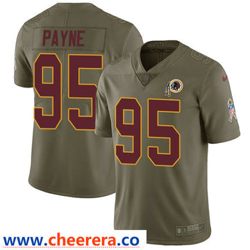 Nike Da'Ron Payne Washington Commanders olive Salute To Service jersey