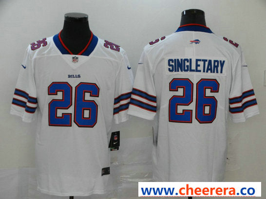 NikeMen's Devin Singletary Buffalo Bills white Vapor jersey