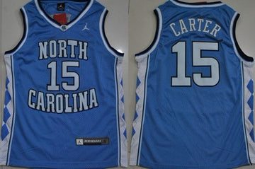 Vince Carter North Carolina Tar Heels blue jersey