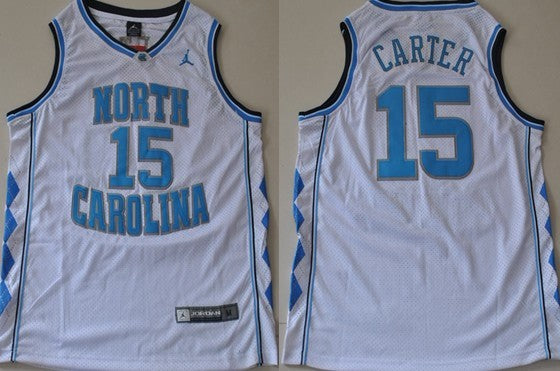 Vince Carter North Carolina Tar Heels white jersey