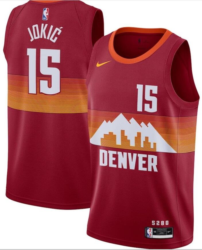 Nikola Jokic Denver Nuggets red jersey