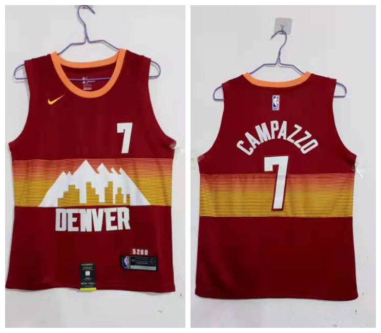 Facundo Campazzo Denver Nuggets red jersey
