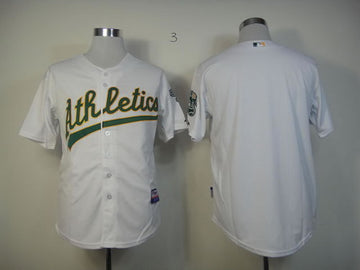 Custom Oakland Athletics white jersey