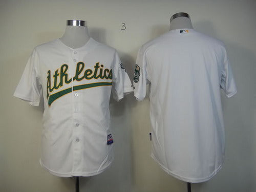 Custom Oakland Athletics white jersey
