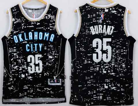 Kevin Durant Adidas Oklahoma City Thunder gray jersey