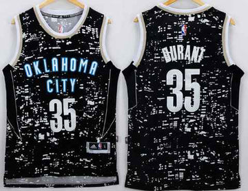 Kevin Durant Adidas Oklahoma City Thunder gray jersey