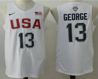 Olympics USA Paul George New England Revolution white jersey