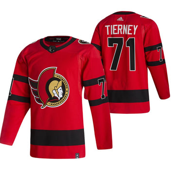 Chris Tierney Ottawa Senators red Reverse Retro jersey