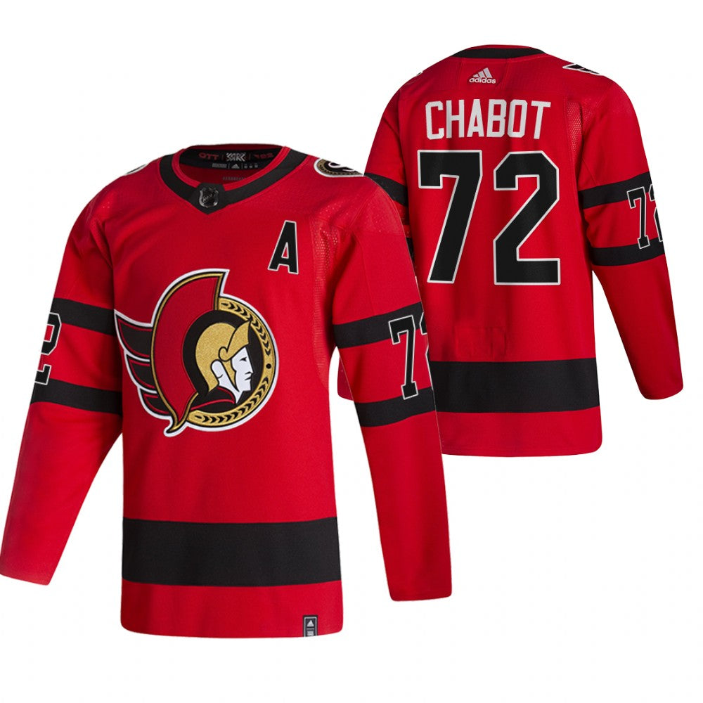 Thomas Chabot Ottawa Senators red Reverse Retro jersey