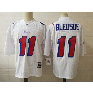 Bledsoe New England Patriots white Throwback jersey