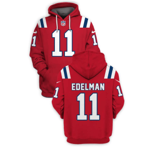 Julian Edelman New England Patriots red jersey
