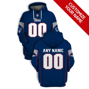 Custom New England Patriots blue jersey