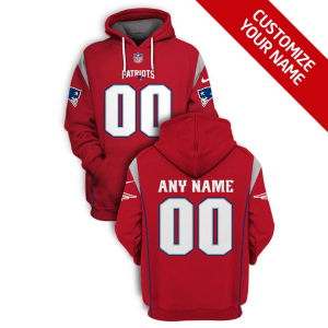 Custom New England Patriots red Color Rush jersey