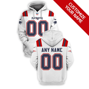 Custom New England Patriots white jersey