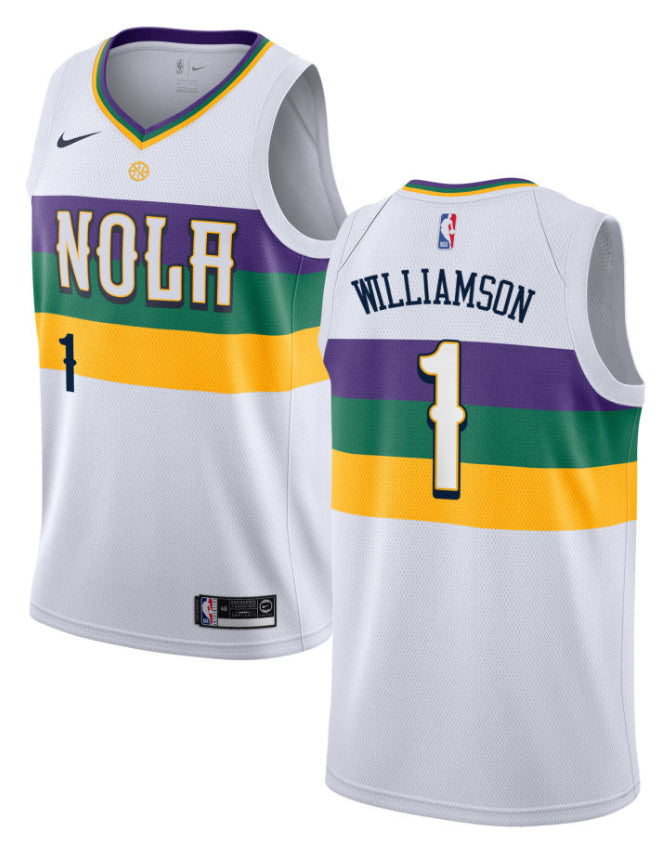 Zion Williamson New Orleans Pelicans white jersey