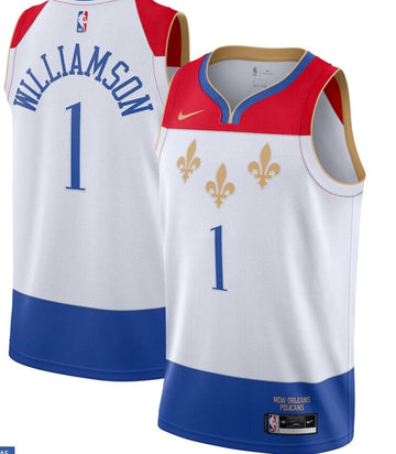 Zion Williamson New Orleans Pelicans white jersey