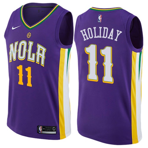 Jrue Holiday New Orleans Pelicans purple jersey