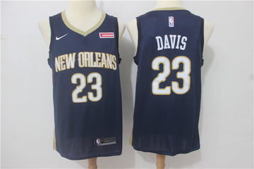 Anthony Davis New Orleans Pelicans navy jersey