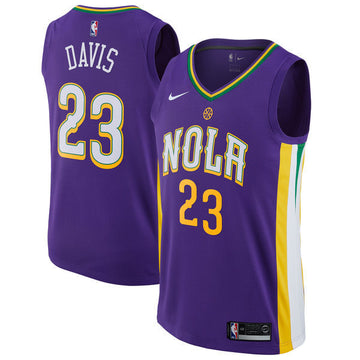 Anthony Davis New Orleans Pelicans purple jersey