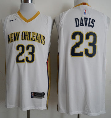 Anthony Davis New Orleans Pelicans white Authentic jersey