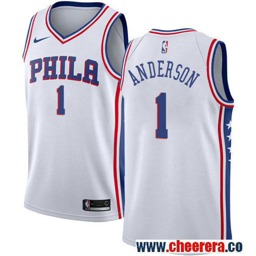 Justin Anderson Philadelphia 76ers white jersey