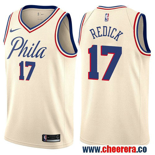 JJ Redick Philadelphia 76ers cream jersey