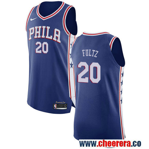 Markelle Fultz Philadelphia 76ers blue jersey